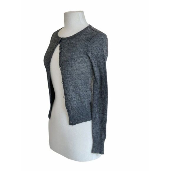 JCrew Women's L Alpaca & Wool Cardigan w/ Jewel Buttons - Picture 12 of 13